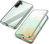 Samsung Galaxy S24 FE Case, Magnetic Dual Glass, Green