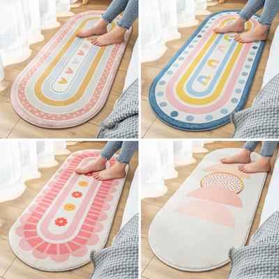 Ins Wind Bedroom Rug Girl Long Plush Bay Window Mat Living Room Children's Room Bed Blanket Room Fall Mat