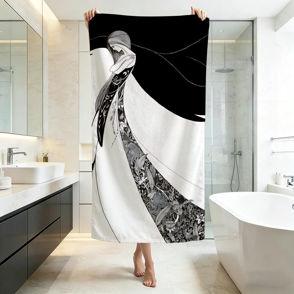 Elegant A-Aubrey BeardsleyS Towel Five-Star Hotel Quality Eco-Friendly Ultra Soft Thick Towels & Beach Towels
