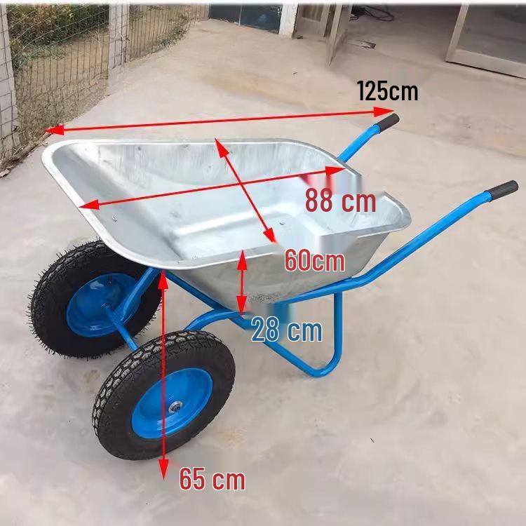 One-Wheeled Handcart for Construction, Sand, Soil, Garbage, and Garden Use – Free Shipping