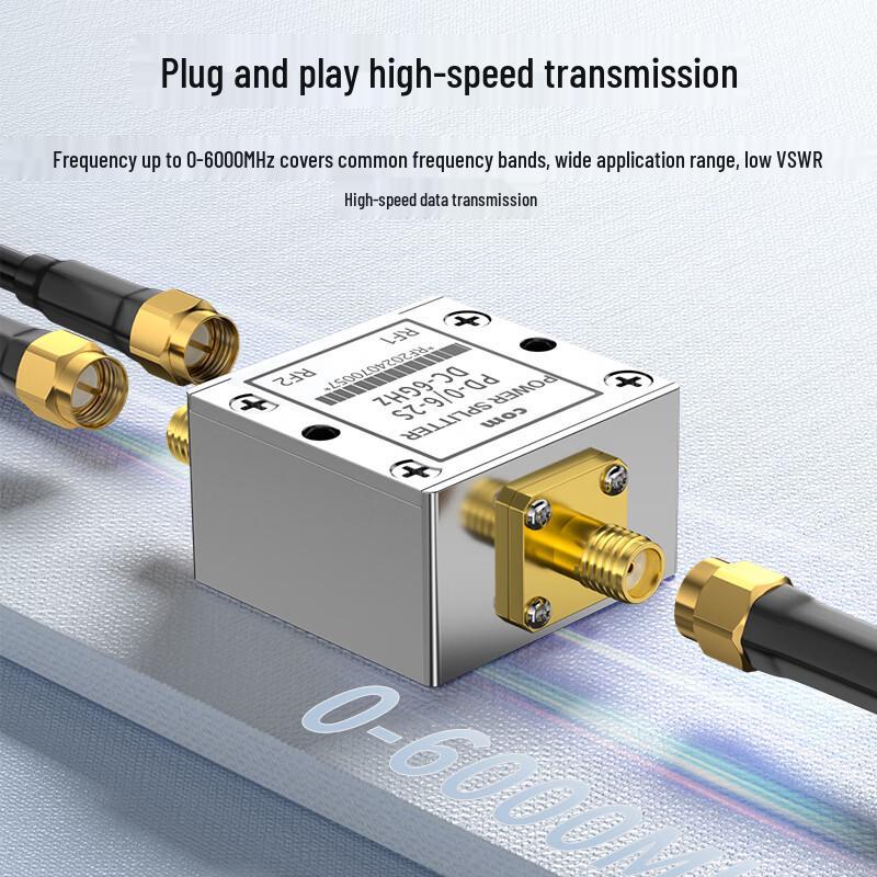 SMA 1-to-2 RF Power Splitter/Combiner (0-6GHz)
