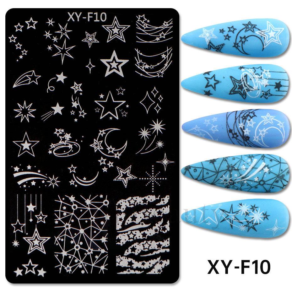 Valentine'S Day Nail Art Steel Plate Grid Series Love English Butterfly Dandelion Nail Art Printing Board