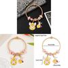 Alice In Wonderland Childrens Bracelet With Zinc Alloy Charm For Travel Gift