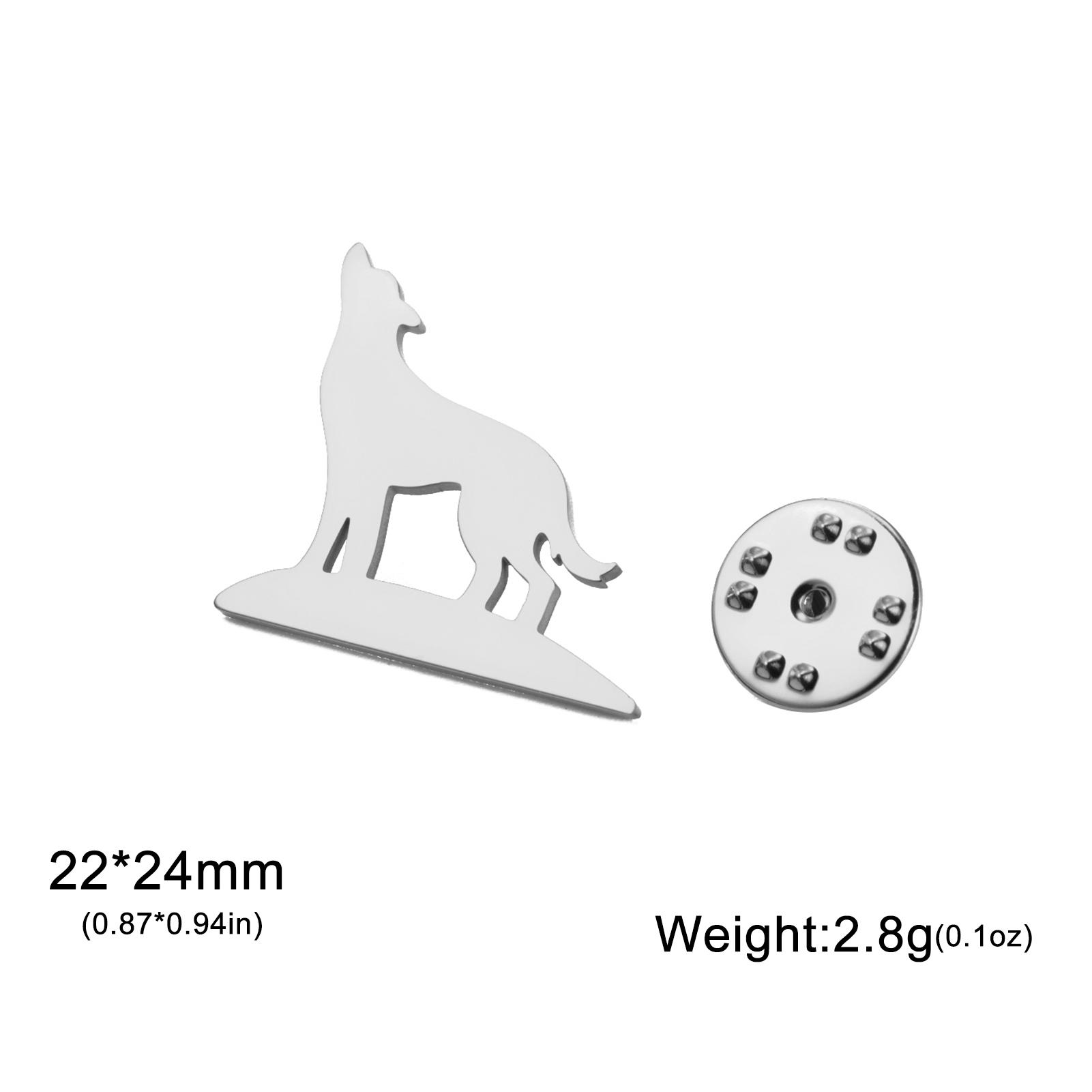 

Punk Animal Wolf Brooch for Men Women Stainless Steel Lapel Pins Suit Collar Badges on Backpack Jewelry 2026 Gift New in