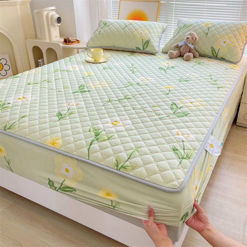 ins mattress protective cover Class A mattress cover dormitory bed cover bedspread all-inclusive padded Simmons protective cover three-piece set
