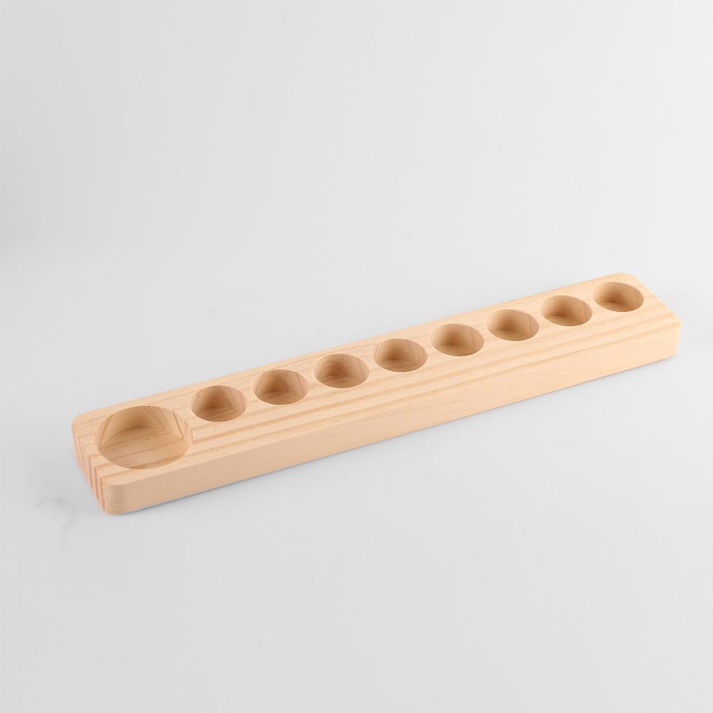 9-Grid Wooden Essential Oil Display Stand for doTERRA (Oils Not Included)