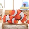 Simulation Marine Animal Clownfish Plush Toy Doll Clownfish Throw Pillow Cushion Doll Ragdoll Gift