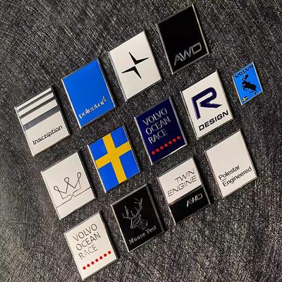 3D Aluminum Logo AWD Emblem Car Body Trunk Sticker For Volvo XC90 V90 V60 XC60 V40 EC40 EX40 S80 S60 S90 C40 XC40 V70 XC70