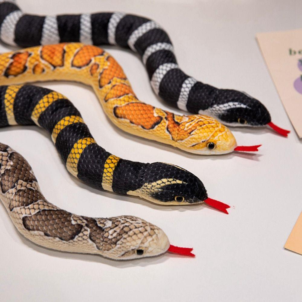 Long Pattern Simulation Snakes Plushie Stuffed Animal Snake Stuffed Toy Pet Toys