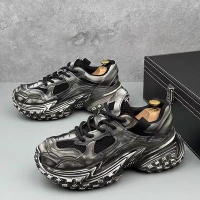 Men'S Shoes Trend Tire Sole Dirty Shoes Platform Casual Versatile Wear-Resistant Trend Sports Shoes