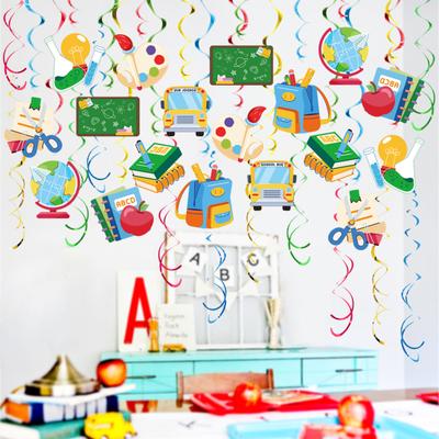 Hanging Swirls for Back To School Decorations Teacher Appreciation Classroom Ceiling Decor Spiral Hanging Vortex for Party School Office