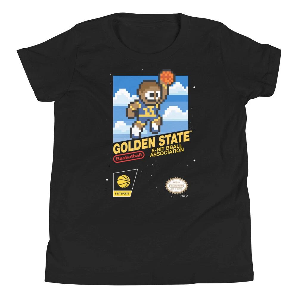 

Golden State Warriors Jersey Retro Nintendo Youth Kids Child T-Shirt 2XL