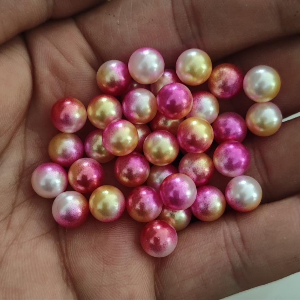 3-12Mm Round Non-Porous Abs Color Imitation Pearl Loose Beads Diy Handmade Jewelry Nail Bead Clothing Matching