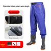 New Waist-High Nylon Waders: Thickened Half-Body Pants for Rice Planting, Fishing, and Rain.