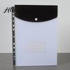 Loose-leaf Binder Compatible 3Pcs 11 Hole A4 File Folder with Snap Button, Colorful Document Organizer, Department Horizontal & Vertical Transparent
