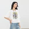 Elva' Island Summer Casual Print Short Sleeve T-Shirt