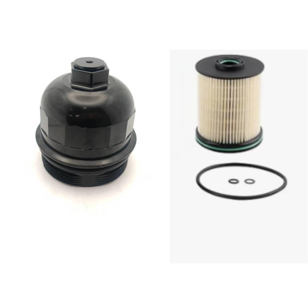 Compatible Oil Cap, Filter Cap, and Pan for Chevrolet, GMC, and Cadillac