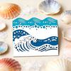 Sea Carbon Steel Cutting Dies Stencils for DIY Scrapbooking Photo Album Decorative Embossing Paper Card Wave 160x110x0.8mm