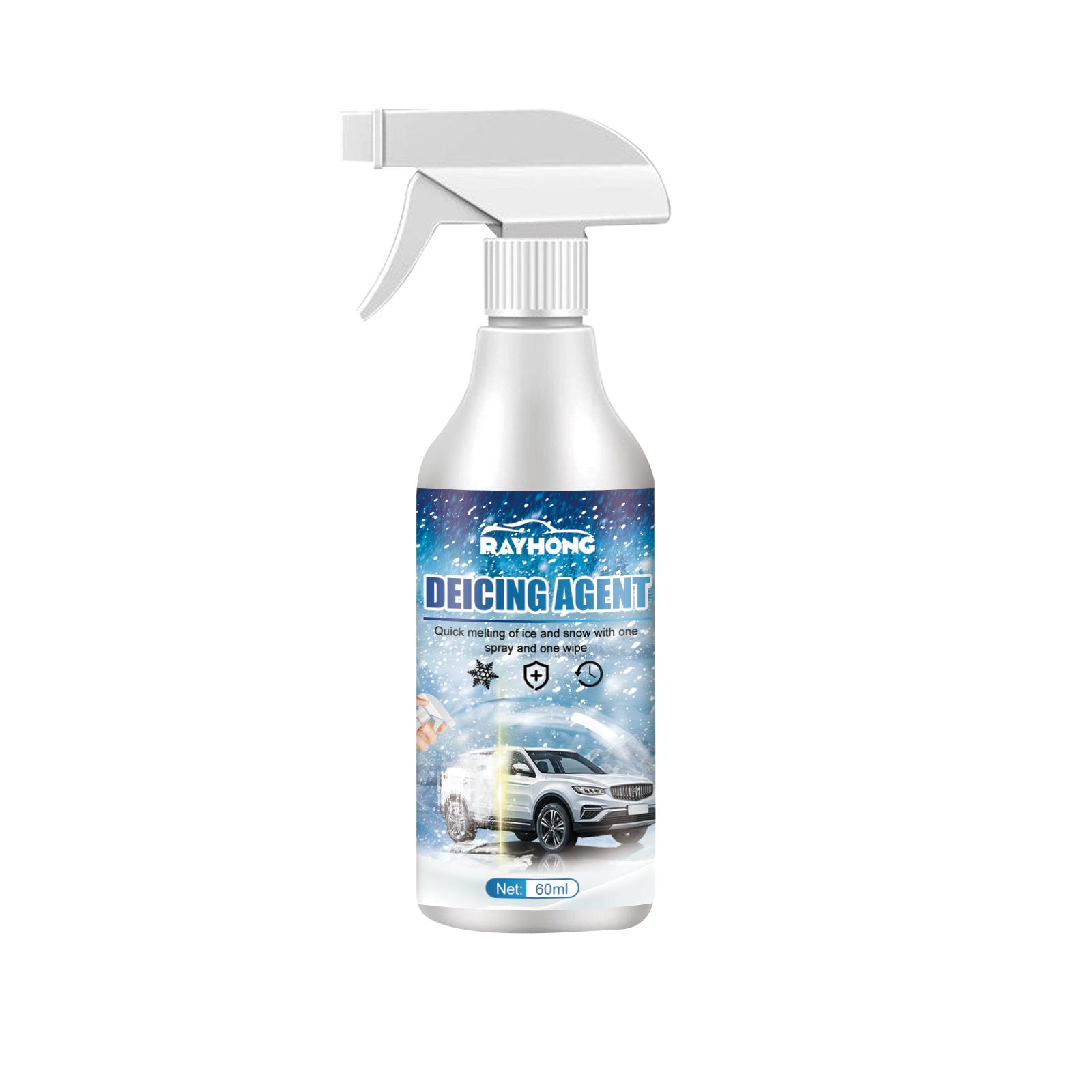 

60ML Car Snow Melting Spray Ice Melting Snow Removal Deicing Agent Windshields Windows Mirror Snow Melting Defrost Liquid