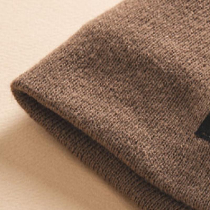 Daiso Fur Lined Simple Beanie Brown