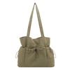 Mode trendy schoudertas nieuwe eenvoudige grote tote bag veelzijdige casual geplooide make-uptas