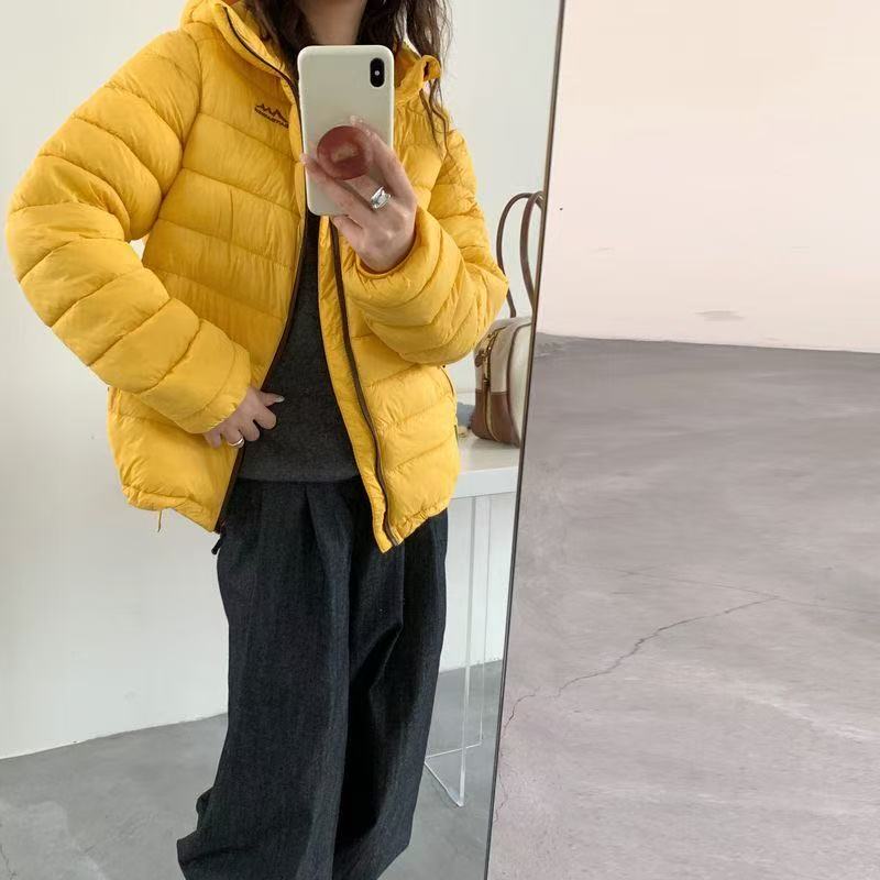 Fashion Loose Warm Down Cotton Jacket Women Winter Lightweight Hooded Korean Style Coat
