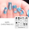 KADS Christmas Nail Art Stamping Plates Manicure Stamp Template Image Nails Art Stamp Print Stencils