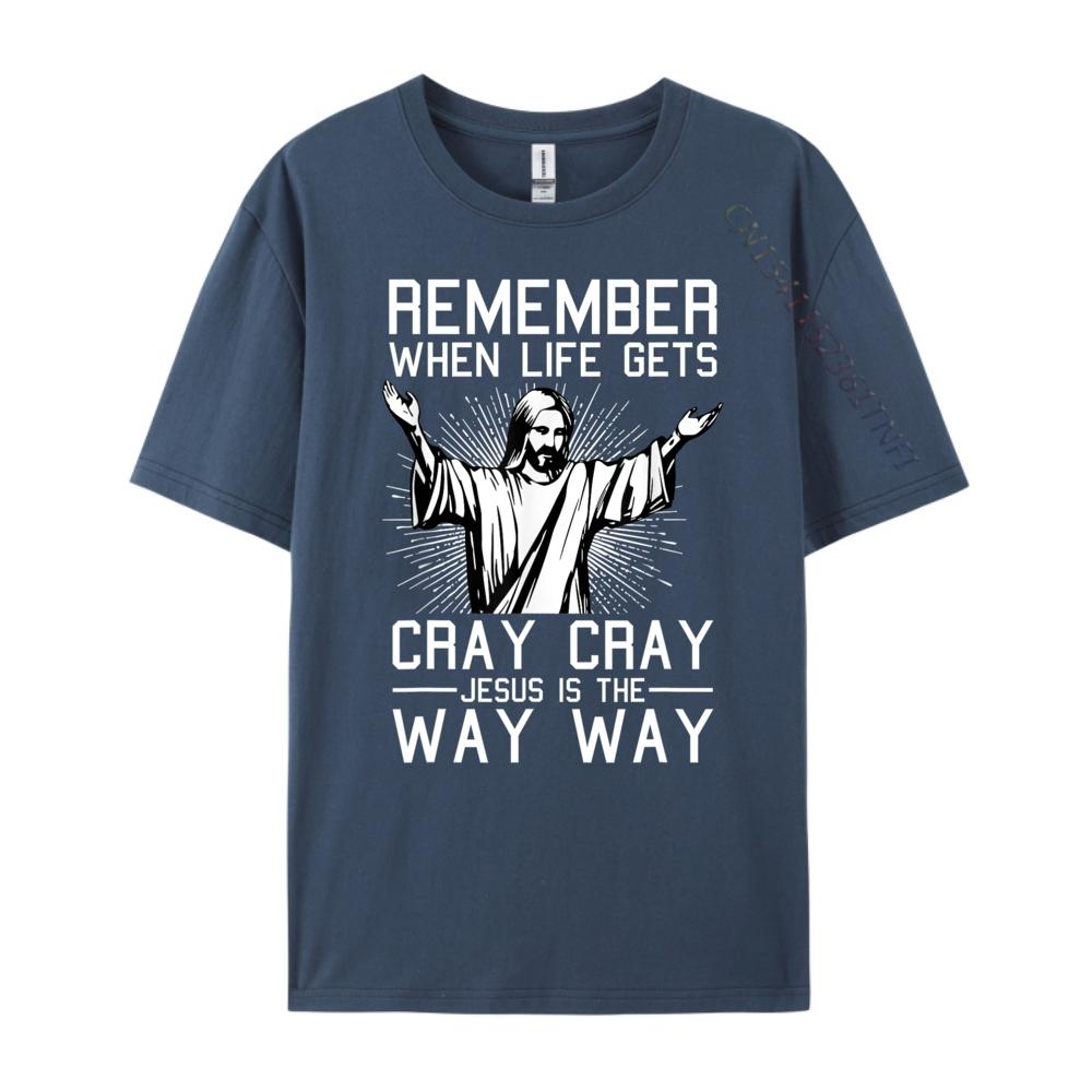 Jesus Ist Der Weg Weihnachten Lustig Glaube Religiös Christlich Herren Grafik T-Shirts Modisch und Trendig Meme T-Shirt Gedenktag