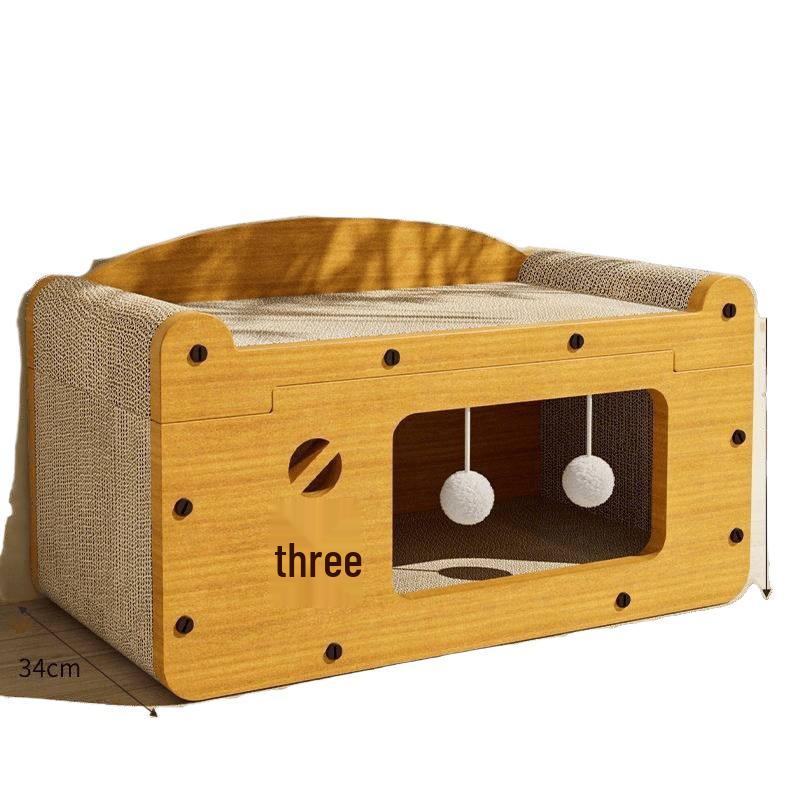 Durable Cat Scratching Board and Multifunctional Bed - Extra Large, Year-Round Use Cat Villa Sofa