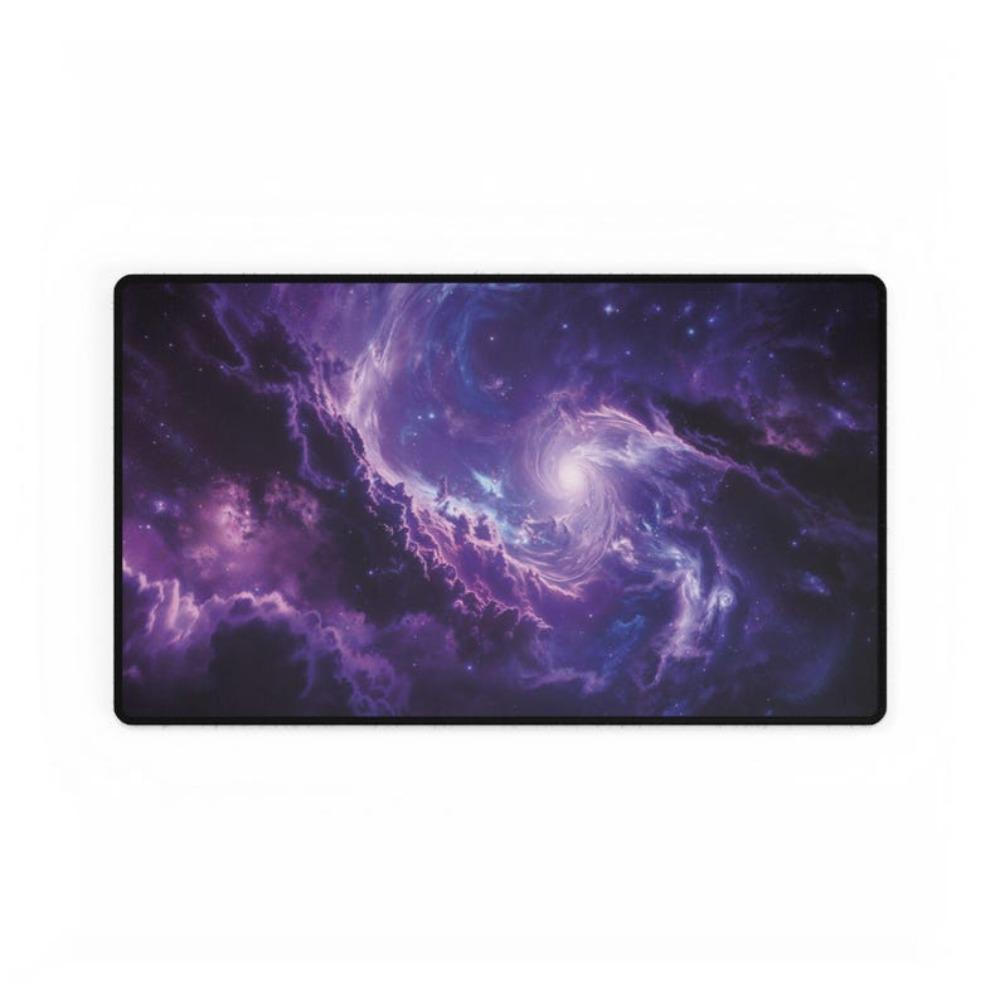 Purple Galaxy Gaming Desk Mat Stitched Edges High Precision Mouse Pad Grande Alfombrilla RatN Desk Organizers And Trays