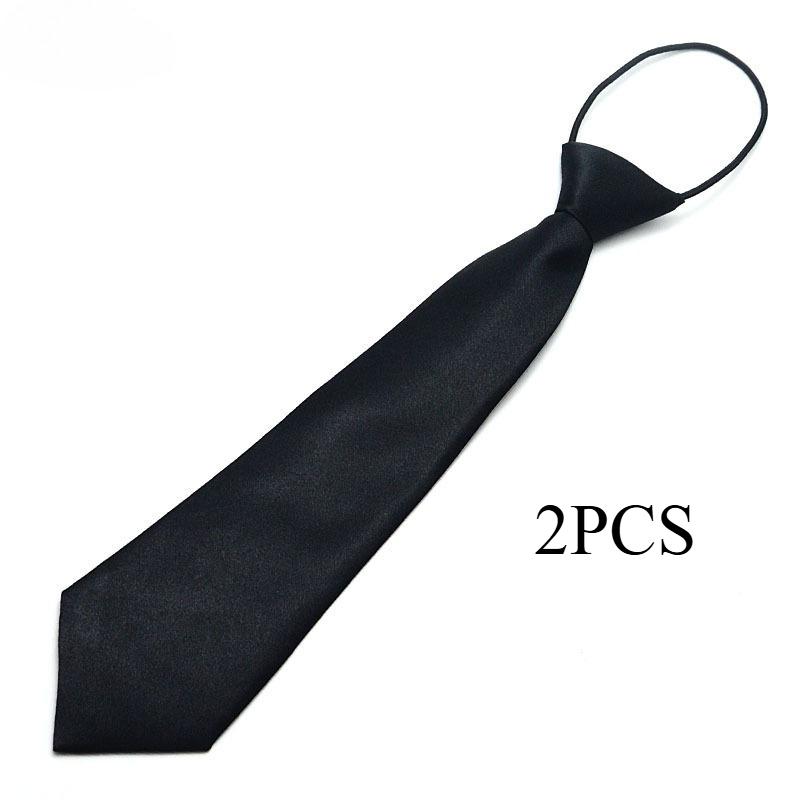 Children's Team Performance Convenient Tie Korean Version Solid Color Baby Casual Lazy Rubber Band Tie