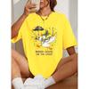 Happy Carnivals Mardi Goose Print Womens T Shirts Cotton Casual T-Shirt Summer O-Neck Clothes Fashion Oversized Woman