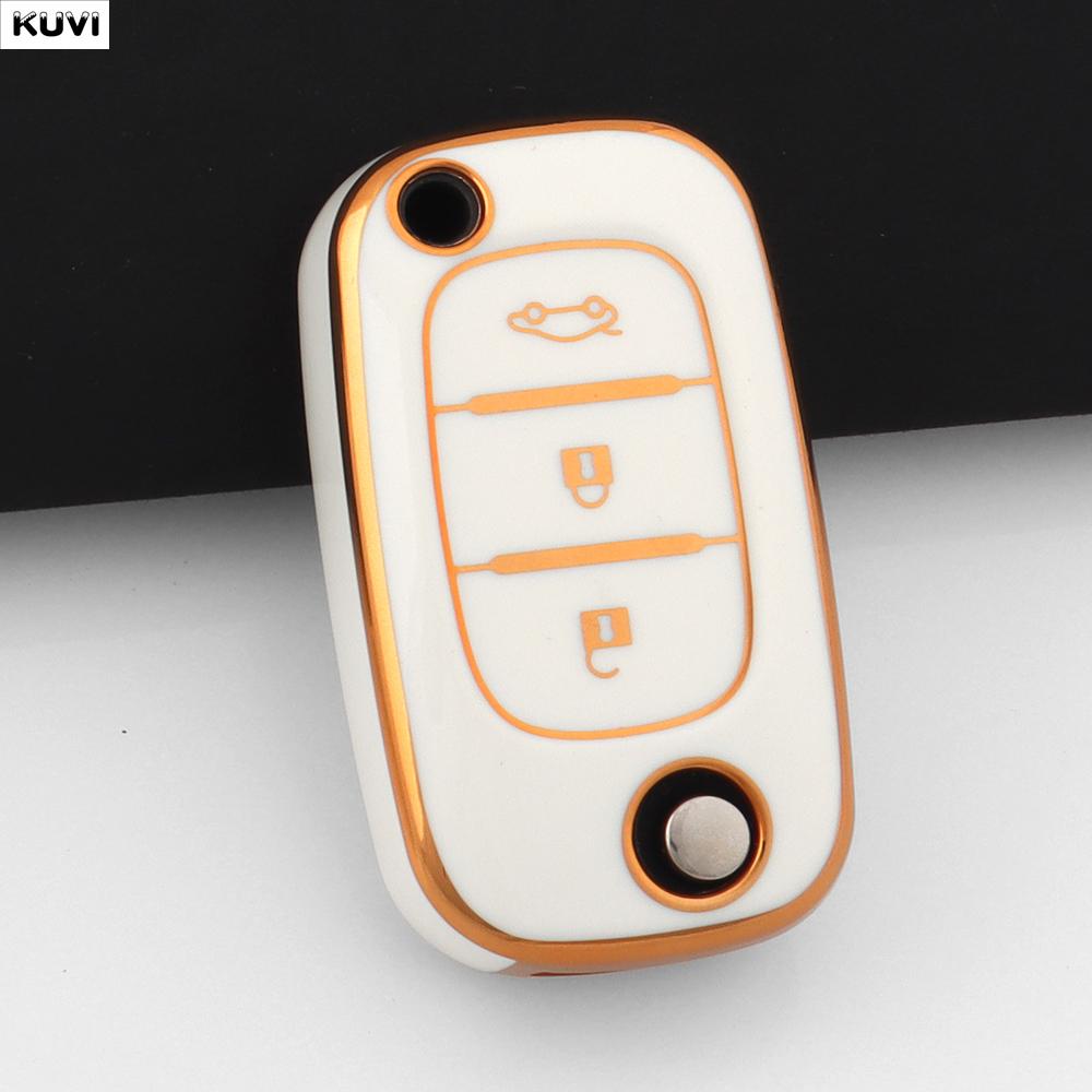 Tpu Car Folding Key Case Cover For Lada Vesta Granta Xray Kalina Priora Sedan Sport For Renault Fluence Clio Megane For Mercedes