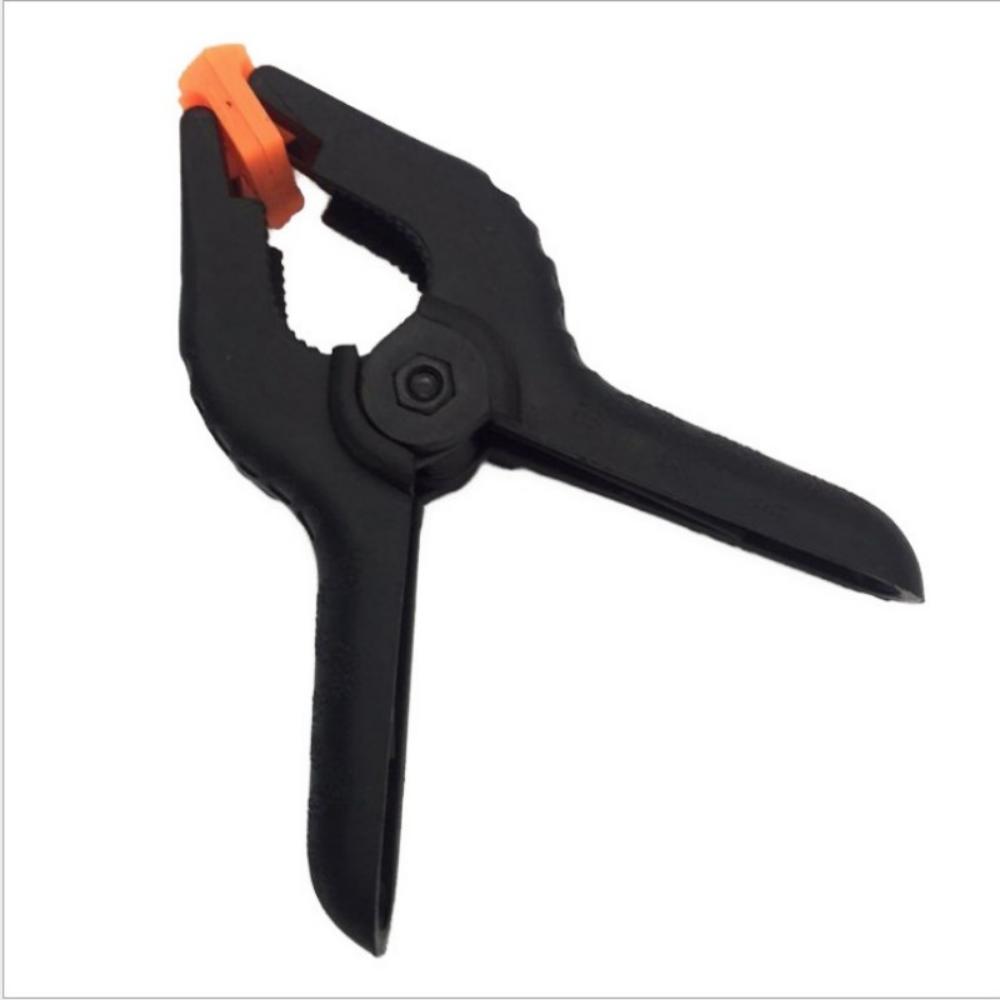 10PCS Black and Orange Plastic Spring Clips, 2-Inch Clamp - Perfect for DIY Woodworking Projects, Workbenches, and Home Workshops