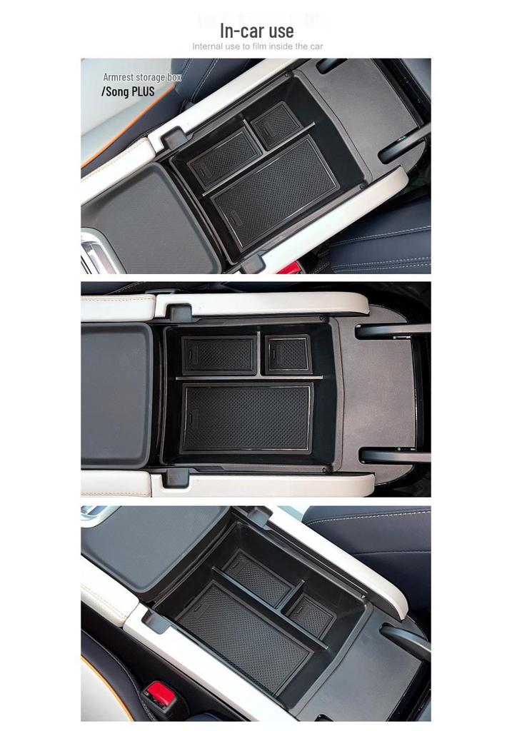 22 BYD Song PLUS Armrest Storage Box with Compartment