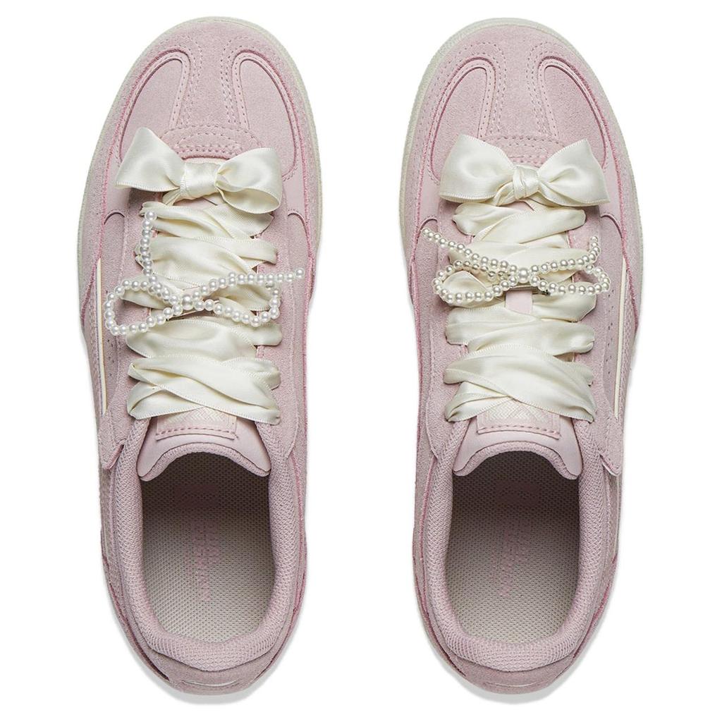 Li Ning Film Heartwave Cushioning Slip Resistant Abrasion Resistant Breathable Height Increasing Low top Casual Shoes AGCW122-1