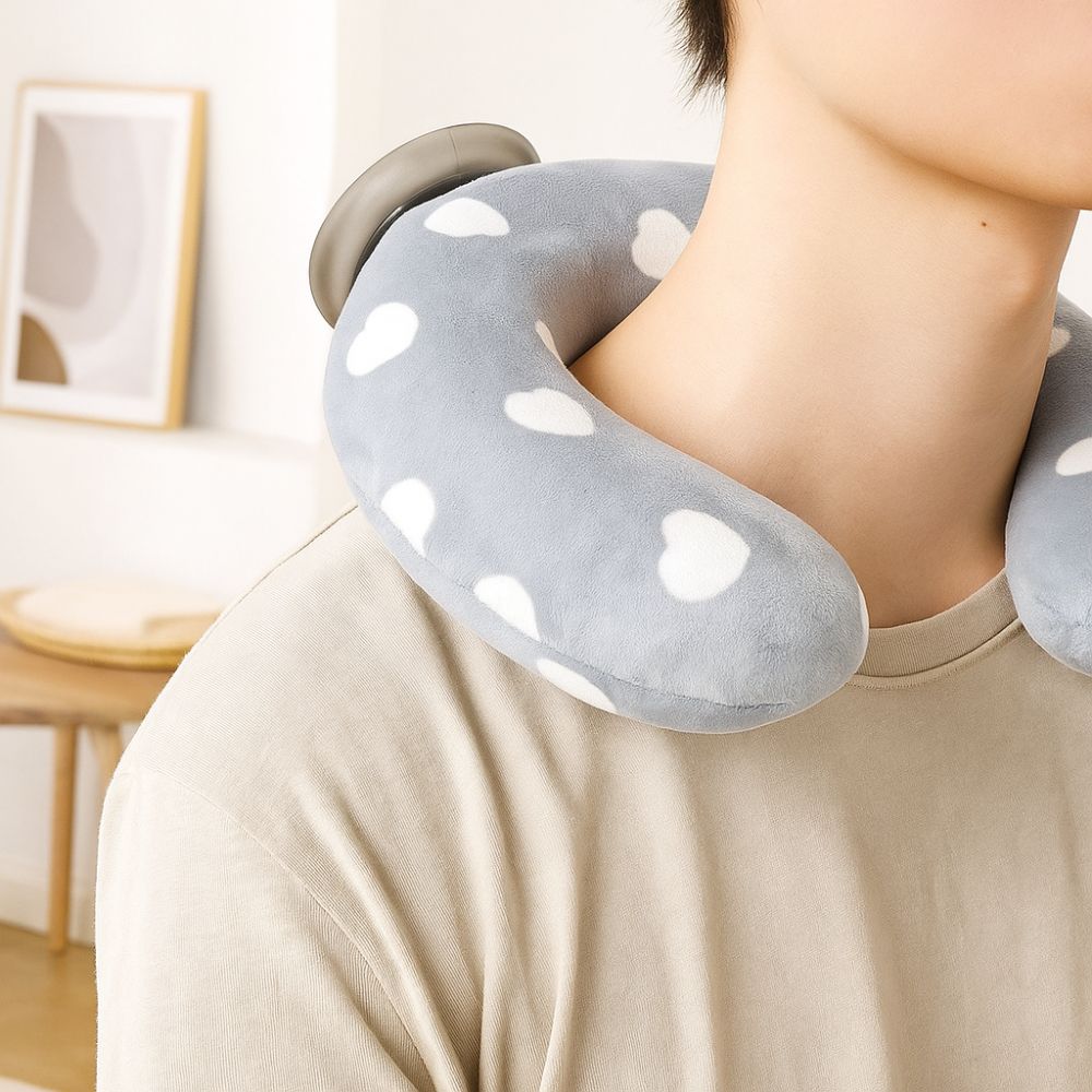 Portable Icy Cooling Neck Bag Knitted Cover Hot-water Bag Neck Support Neck Protector  Cycling