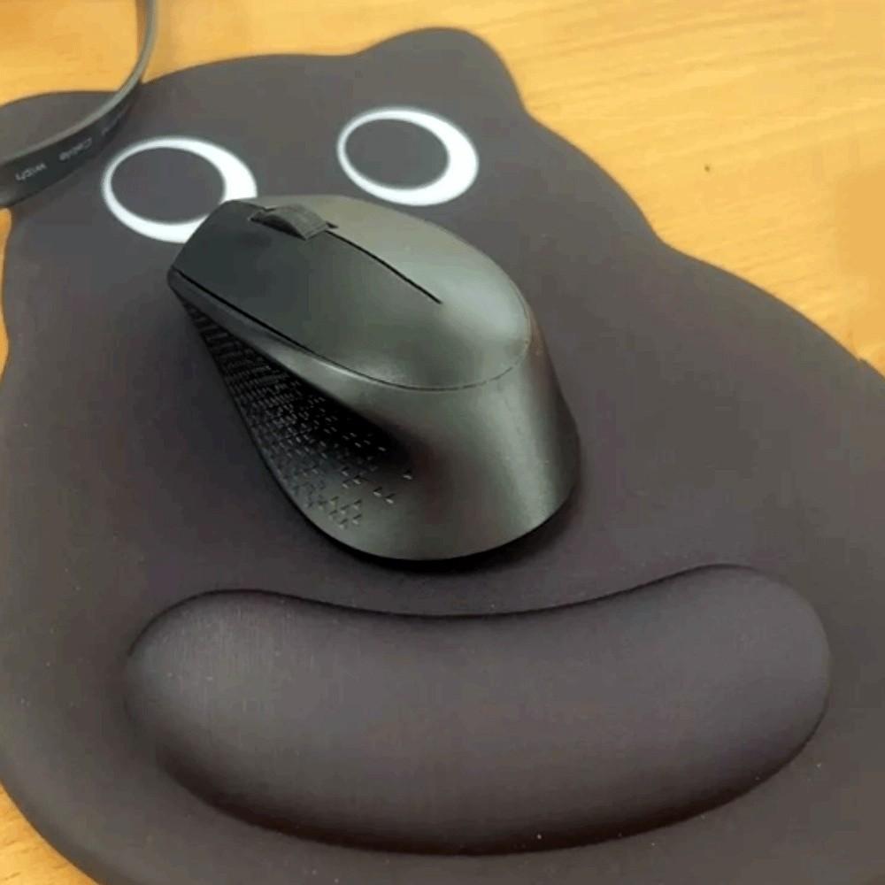 Wrist Pad Cat Large Mouse Mat Cartoon Kawaii Cat Mouse Pad Black Cat Mouse Pads  Office Desk