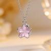 Trendy Sweetheart Enamel Flower Necklace: Chic and Cool Design for Women