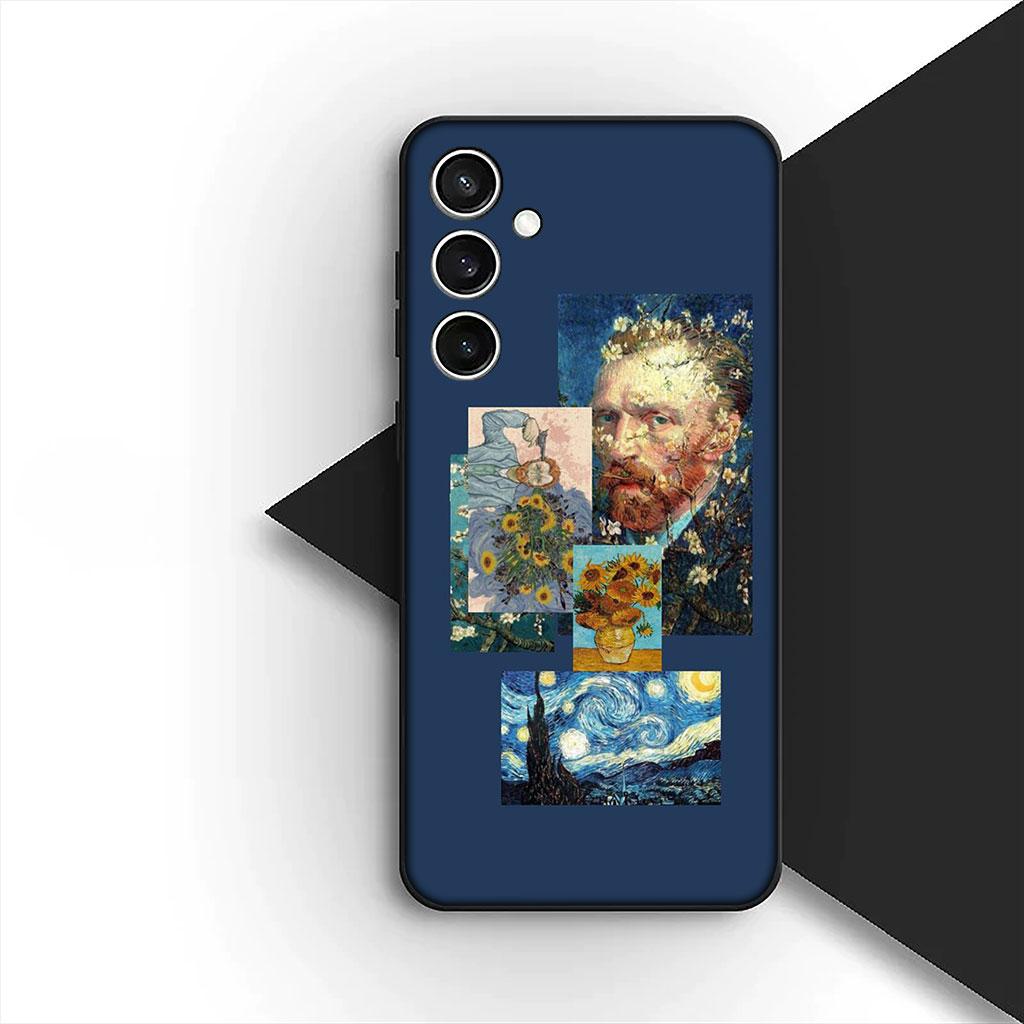 Phone Cover for Samsung Galaxy S22 S21 S20 FE Ultra Plus A07 A17 A15 A16 A25 A57 A37 Casing Case Starry Night Van Gogh Sky Art