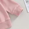 2-teiliges Baby-Outfit für Mädchen, langärmliges Sweatshirt mit Rundhalsausschnitt, Buchstaben-Aufdruck und Jogginghose mit elastischer Taille, Herbstkleidung