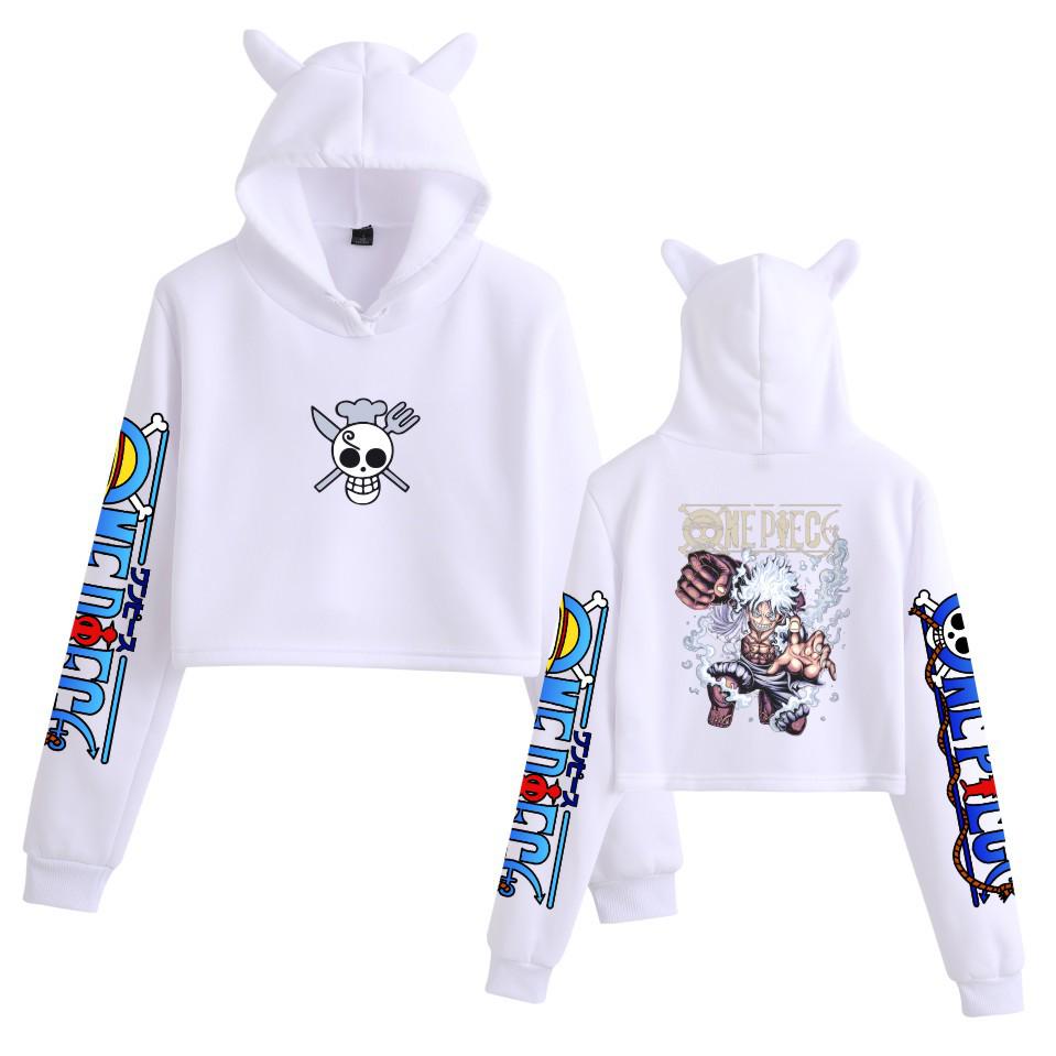 New Hot-Selling One Piece Print Casual Women's Cat Ear Hoodie