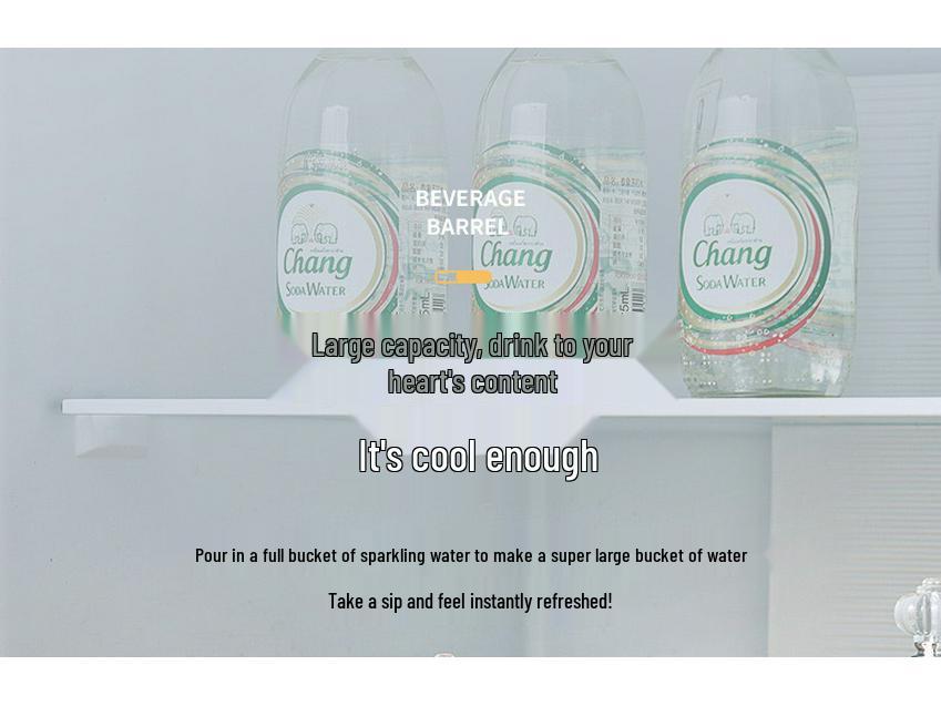 Large Capacity Cold Beverage Kettle with Spigot and Handle for Fruit Tea and Lemonade