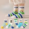 Dětské ponožky Chlapecké Dívčí Podzim Zima Kreslené Auto Podkolenky Dětské Pruhované Batole Bavlněné Ponožky