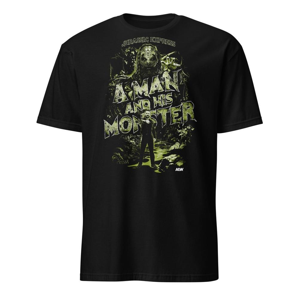 Jurassic Express  A Man and His Monster Official AEW TShirt Unisex T-Shirt S