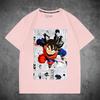 Dragon Ball Wukong joint short-sleeved T-shirt male queen big hand-painted same men's and women's pure clothes loose halfsleeves