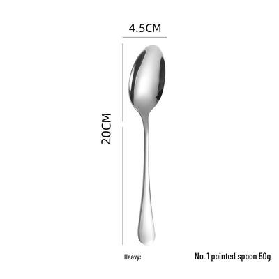 ZISIZ Thickened 304 Stainless Steel Large Spoon Set