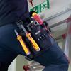 Holster Z 2.0 Tool Pouch, Multi-Tool Electrician Tools Pouch with Leg Tool Belt, Work Bag for Electrician, Repairman, HVAC Techs, Black with Belt