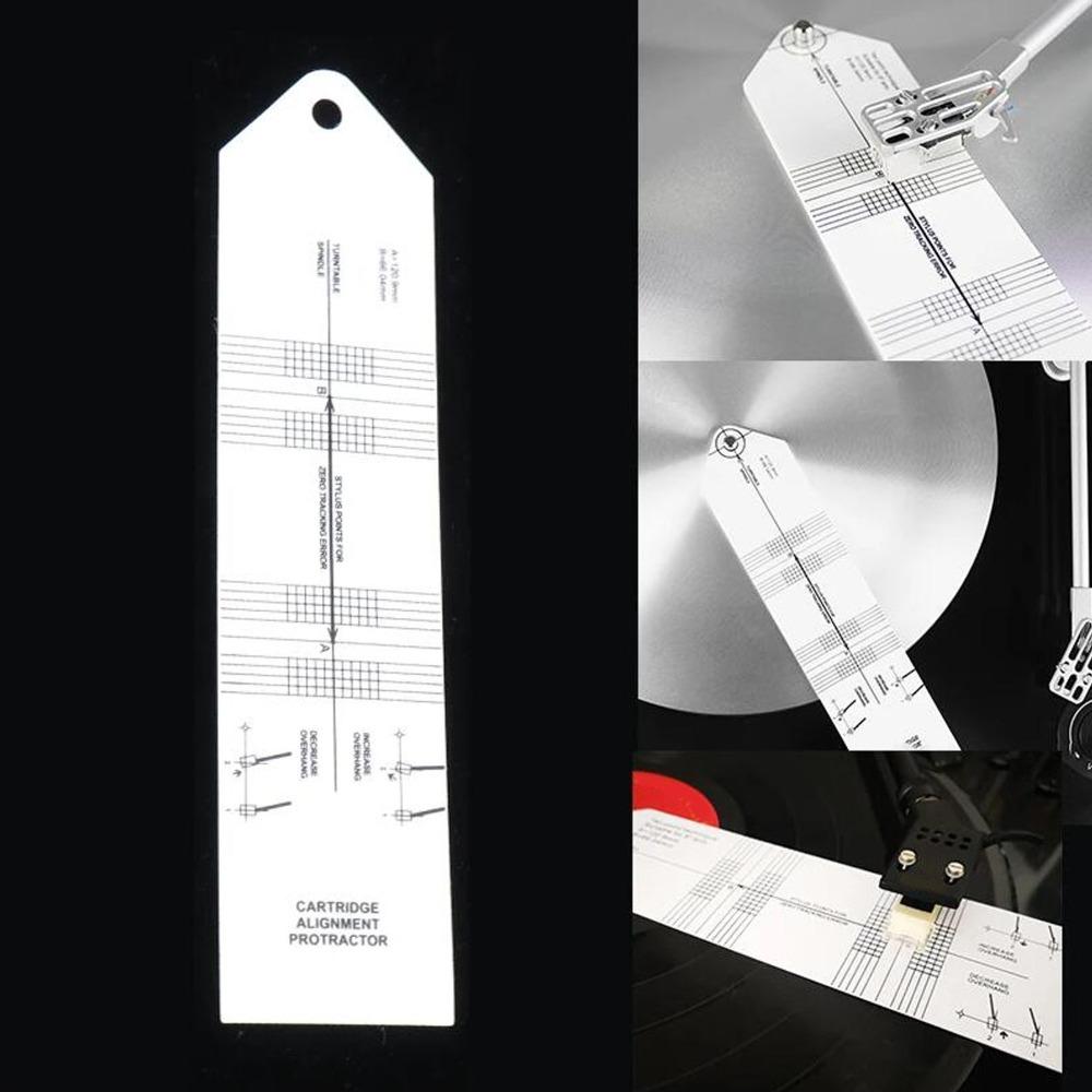 Precision Tool Cartridge Alignment Tool Stylus Alignment Protractor for Record Players