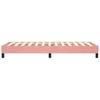 Vidaxl Bed Frame, Pink, 100 X 200 Cm, Upholstered In Velvet